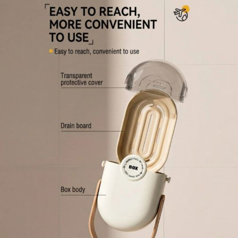 Anti-Leak Transparent Portable Travel Soap Box