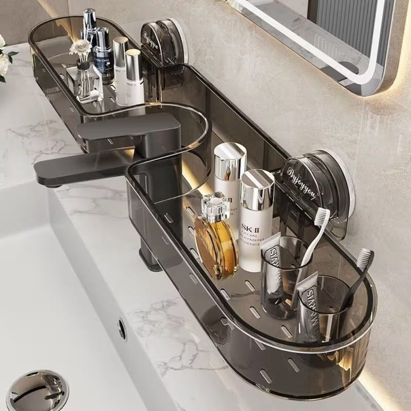 Wall Mounted No Drill Shelf Storage Organizer