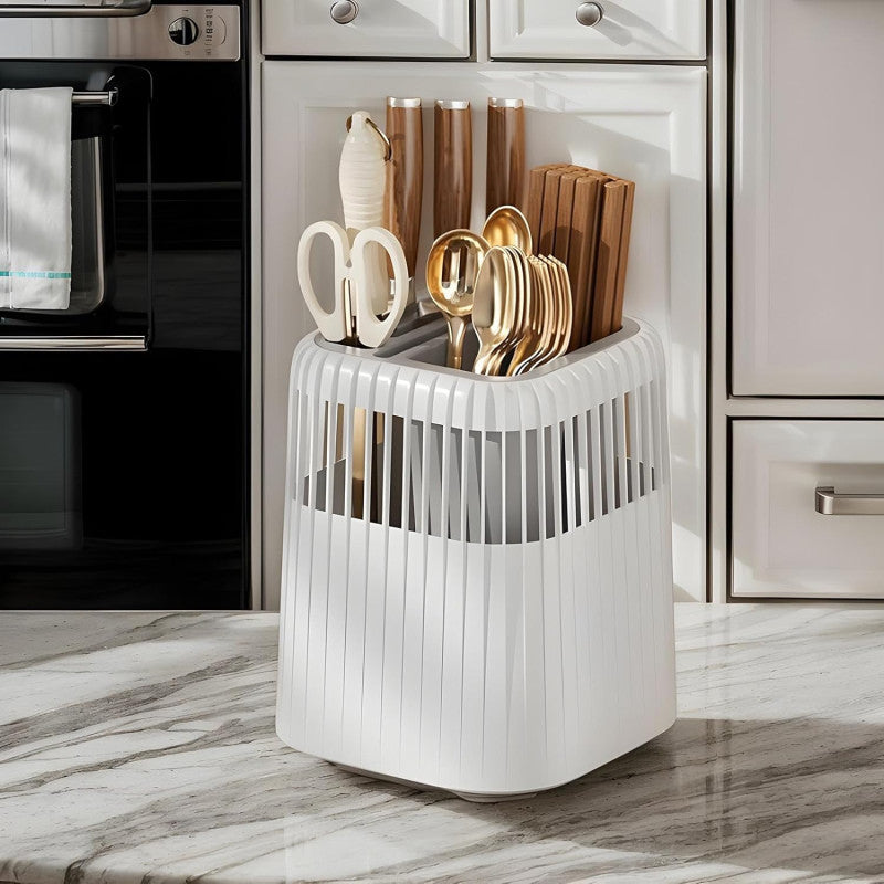 Multifunctional Drainage Kitchen Cutlery & Knife Storage Rack