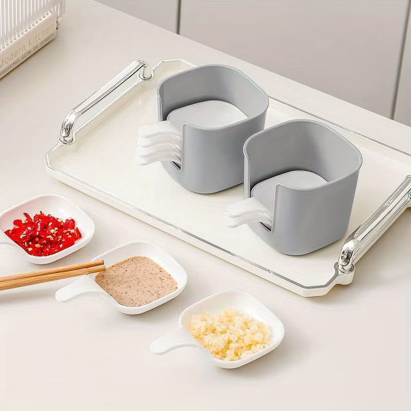 6-Piece Sauce Serving Bowls Set with Stacked Storage Box