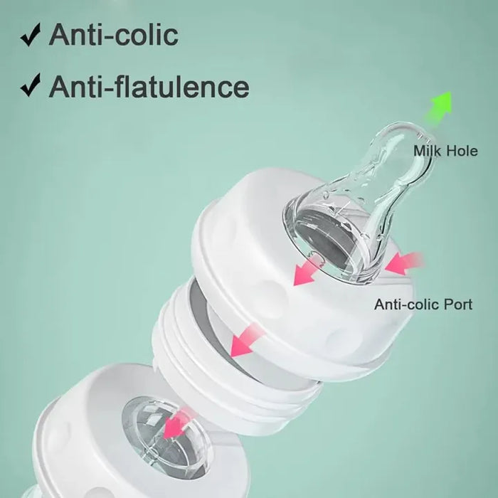 Silicone Tube Hands Free Baby Feeding Bottle