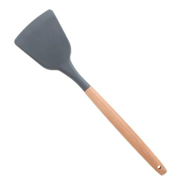 Silicone Cooking Utensils Spatula Wooden Handle