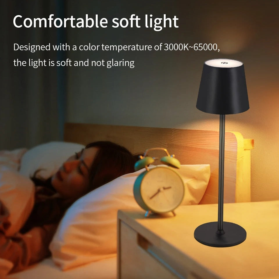 3 Colors Mode Rechargeable LED Table Lamp Touch Switch
