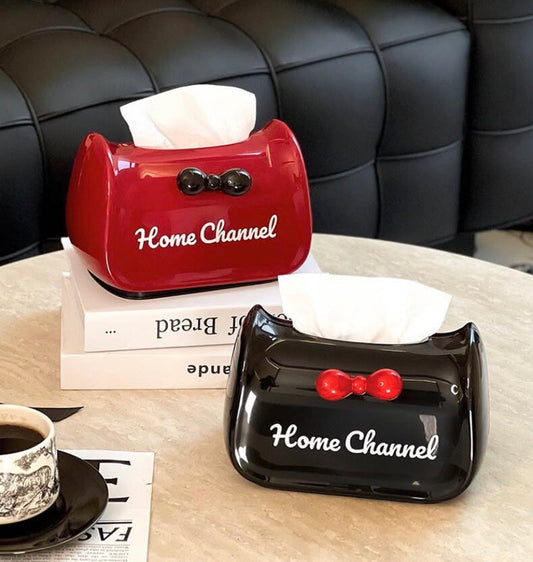 Elegant Luxury Ribbon Tissue Box Holder
