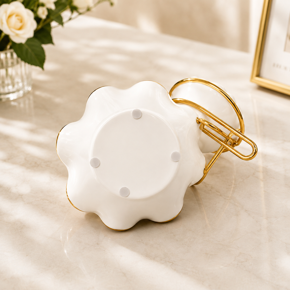 Elegant 2-Tier Serving Bowl Stand