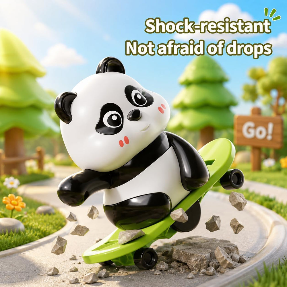 Multi Action Kids Panda Dancing & Skateboard Toy