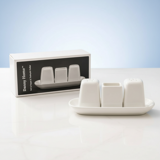 Danny Home Porcelain Salt and Pepper Shaker Set