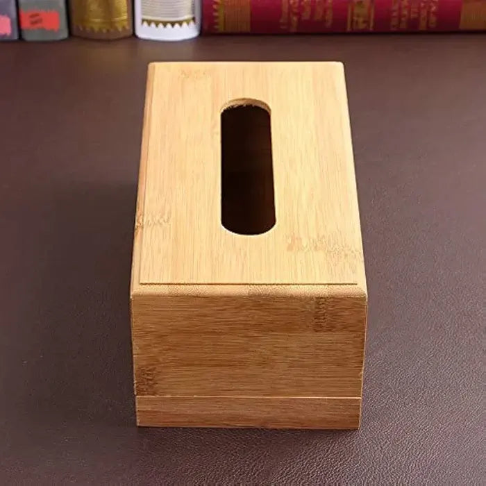 Bamboo Wooden Tissue Box Holder