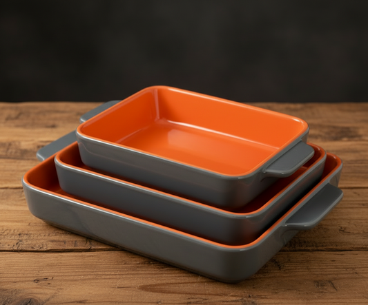 Danny Home Ceramic Baking & Serving Dishes (Set Of 3)