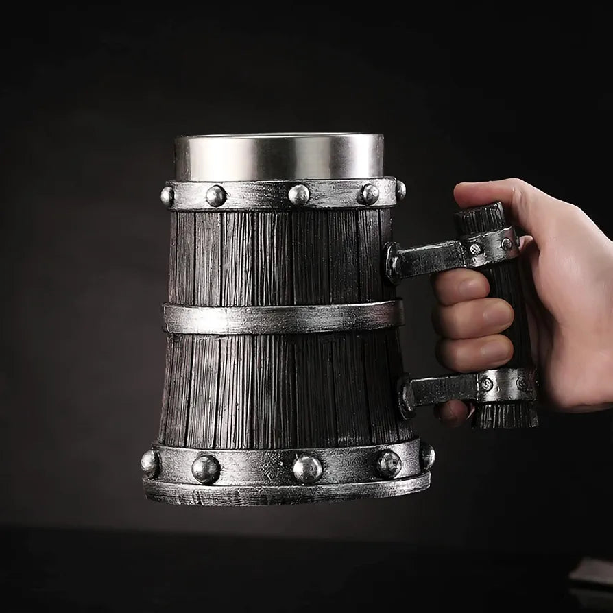 Rustic Barrel Design Coffee Mug