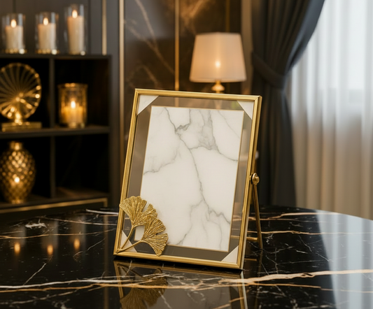 Elegant Gold-Toned Tabletop Photo Frame