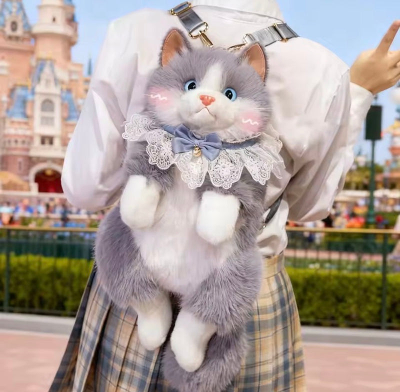 Kawaii Cute Cat Plush Stuffed Backpack