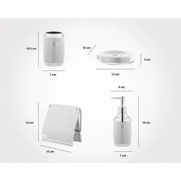 Limon 6-Pieces Luxury Bathroom Set