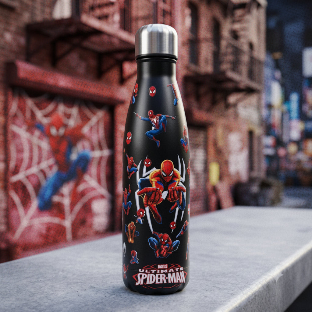 Stainless Steel Spider Man Themed Water Bottle