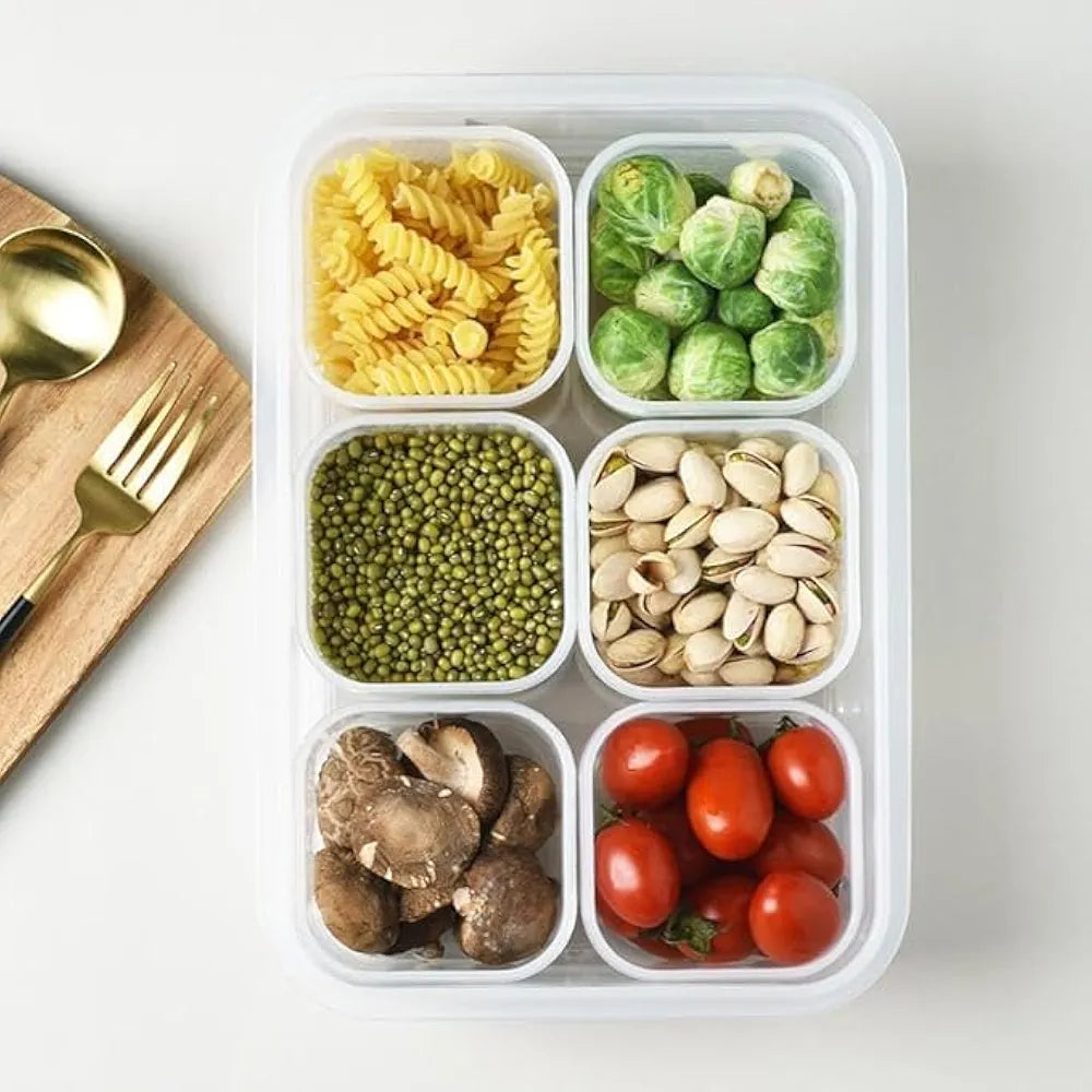 6-Pieces Airtight Food Storage Container Box