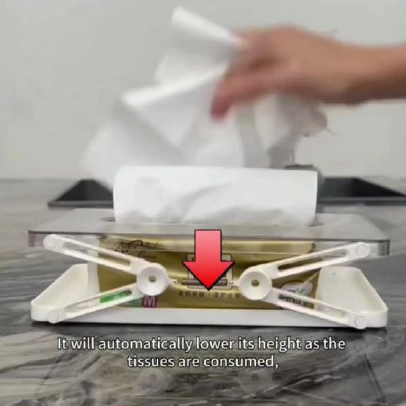Minimalist Scissor-Lift Tissue Dispenser