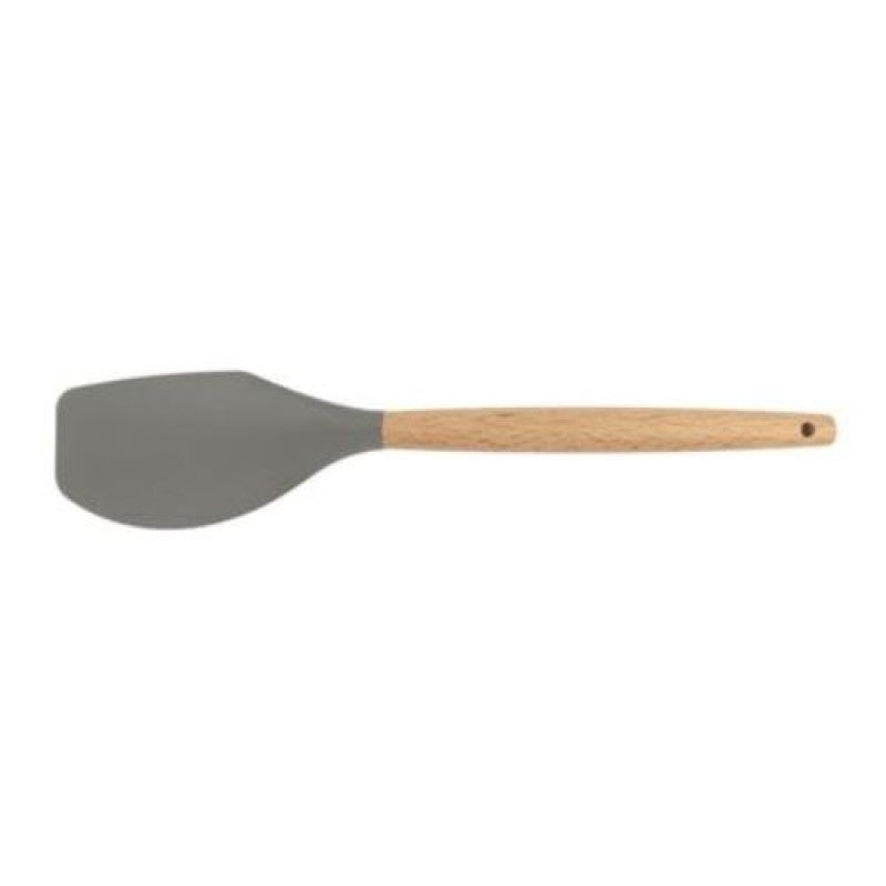 Silicone Curler Spatula with a Wooden Handle