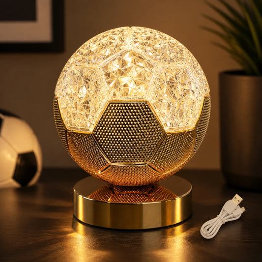 Luxury Crystal Golden Table LED Lamp