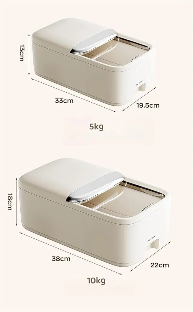 Large Capacity Airtight Rice Storage Container With Scoop