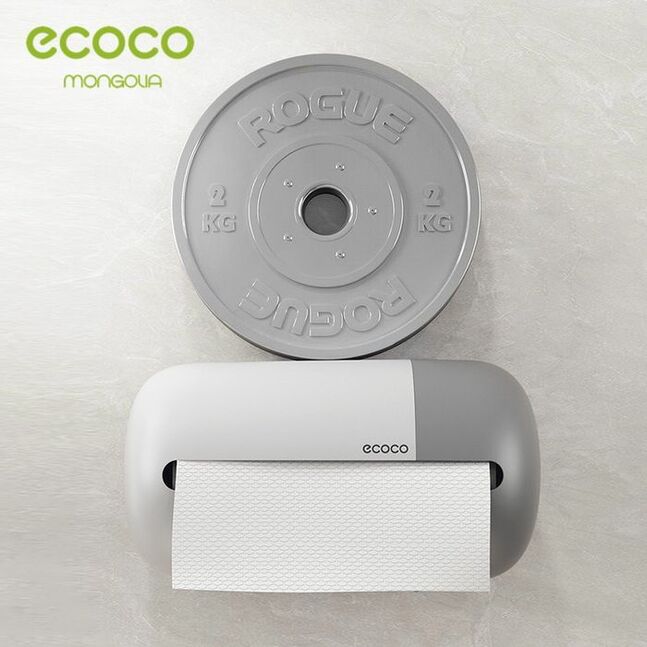 Ecoco Modern Capsule Wall-Mounted Tissue & Paper Towel Dispenser
