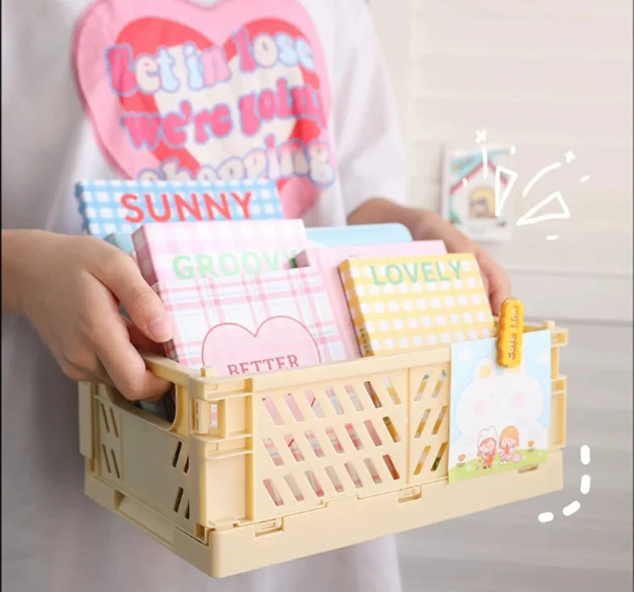 Mini Foldable Plastic Cosmetic Storage Box