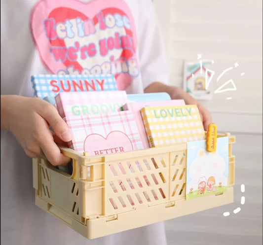 Mini Foldable Plastic Cosmetic Storage Box