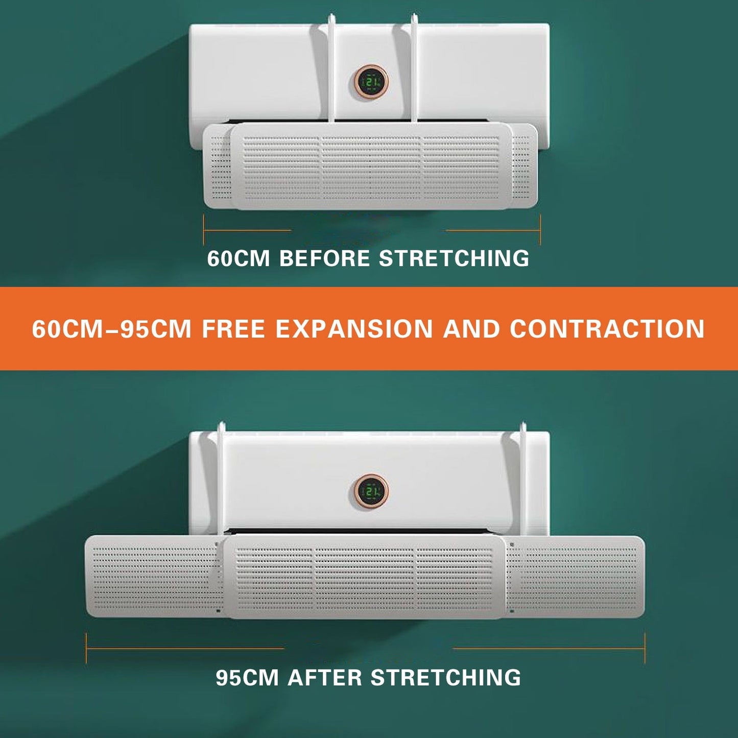 Adjustable split Ac Air Deflector - Universel Fit For Enhanced Cooling