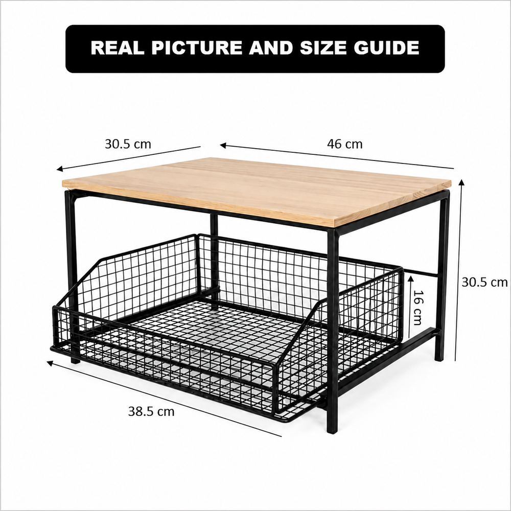 Sliding Countertop Kitchen Storage Organizer