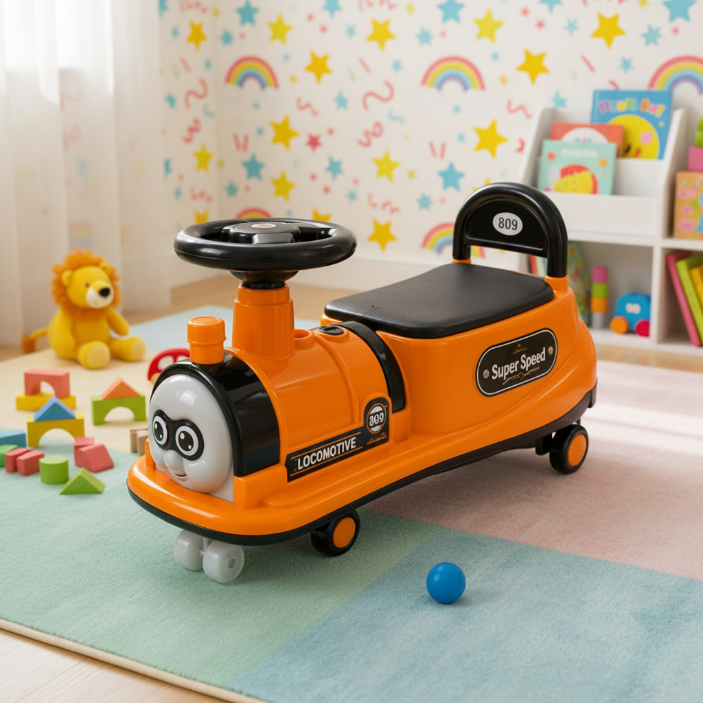 Train Style Auto Baby Walker