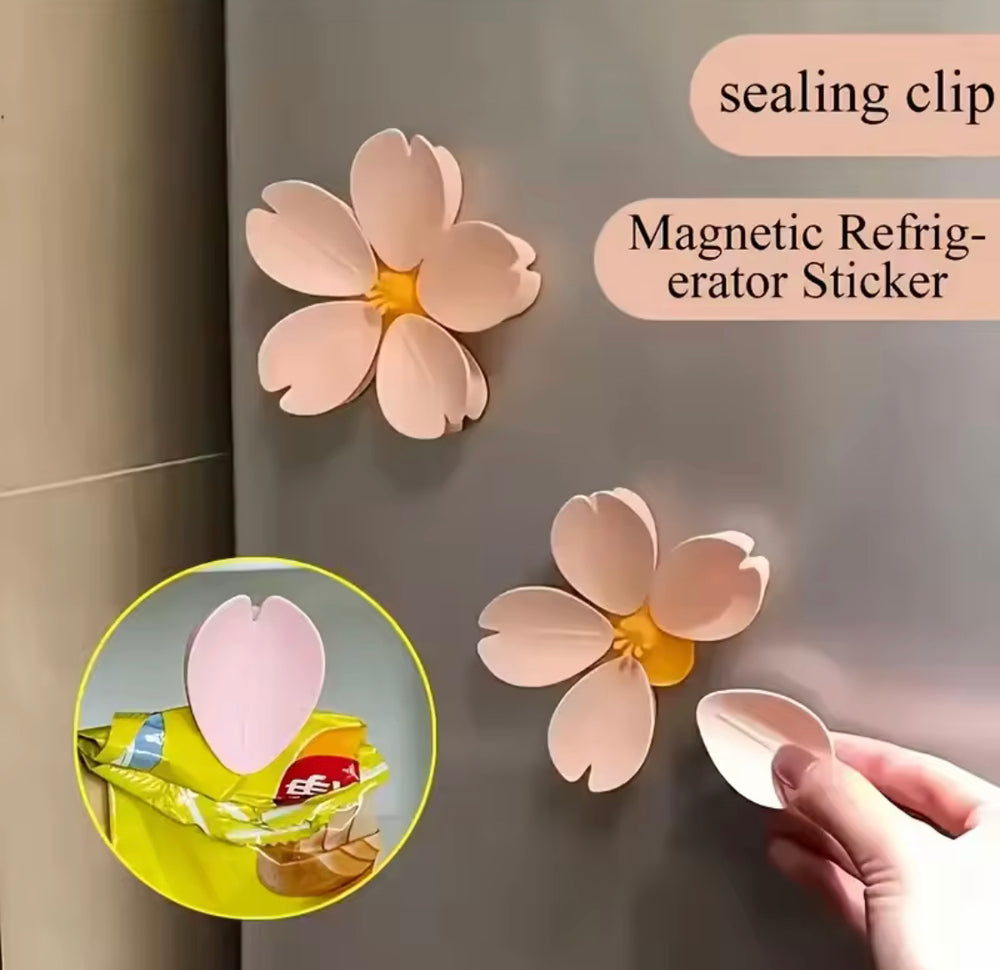 Floral Flower Shape Food Bag Sealing Clip