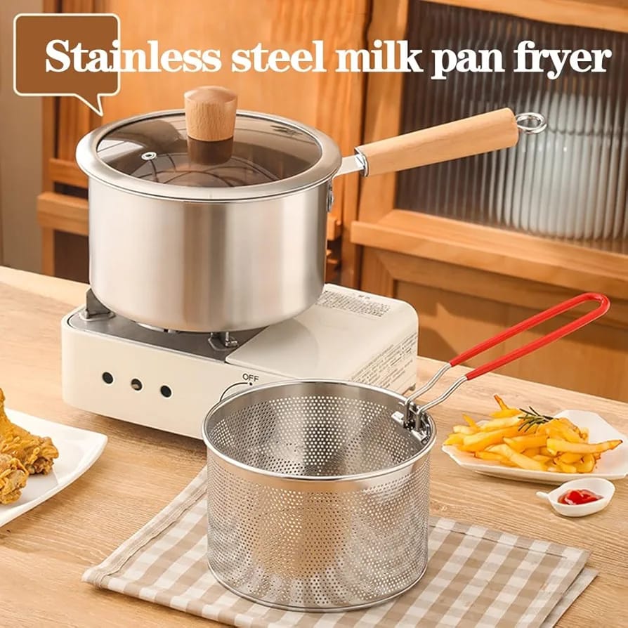 Premium Stainless Steel Frying Pot