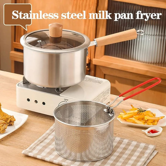 Premium Stainless Steel Frying Pot