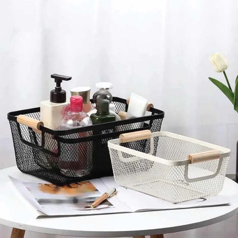 Mesh Metal Storage Organizer Basket