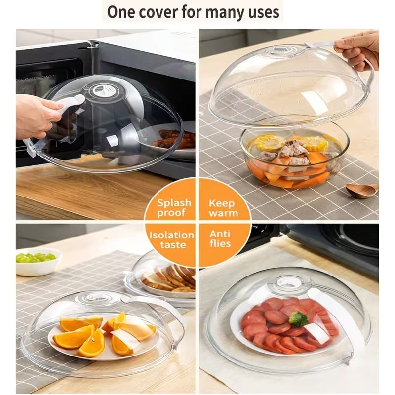 Microwave Food Cover Splash Proof Plate Cover