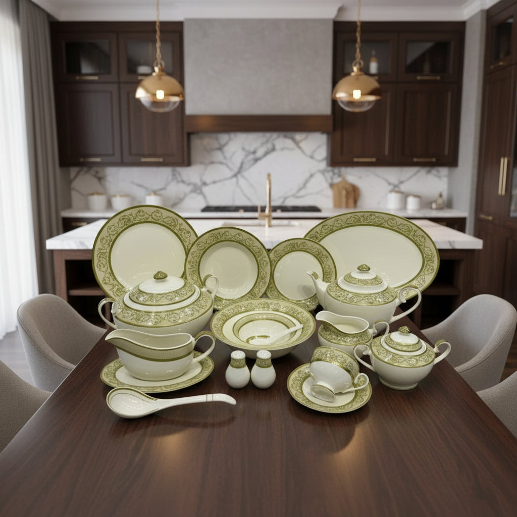Luxurious Japan Dinner Set of 75 Pieces - 8- Person Serving 103 Pieces - 12-Person Serving
