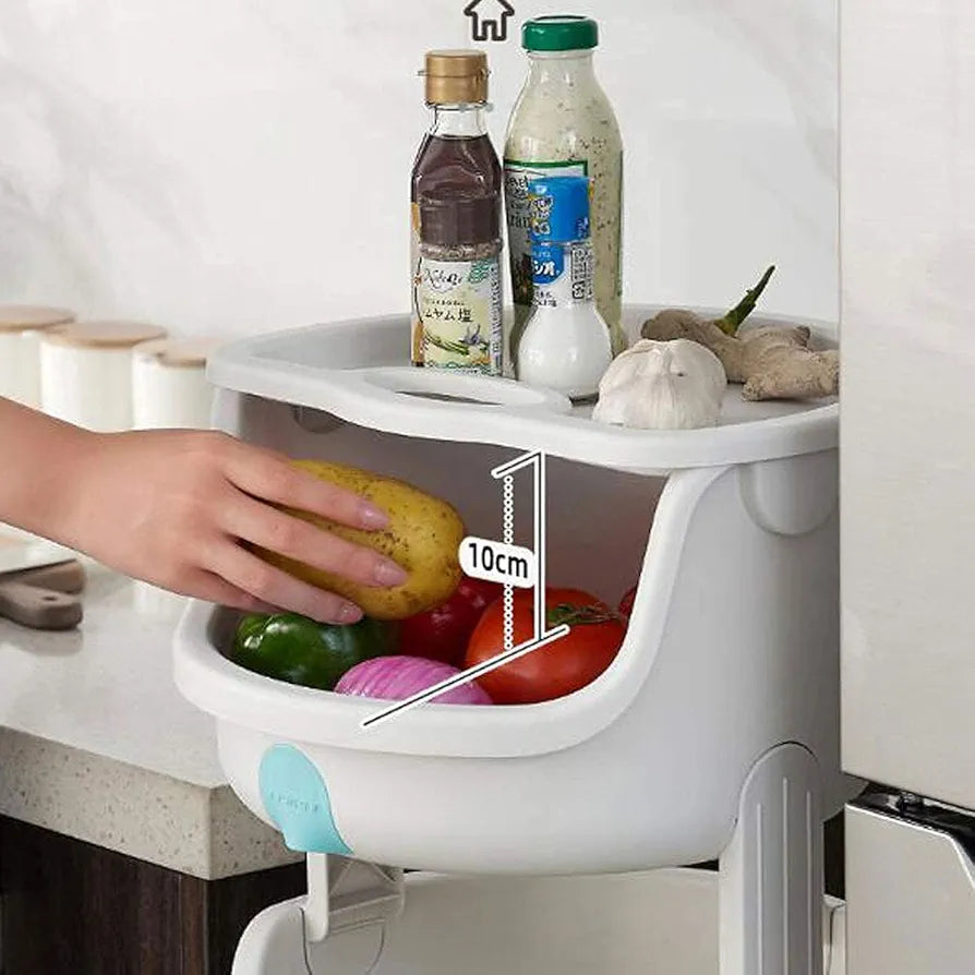 2 Tier Kids Toy Storage Trolley