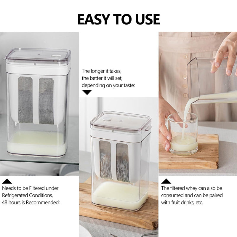 Multifunctional Yogurt Filter with Fine Mesh Strainer