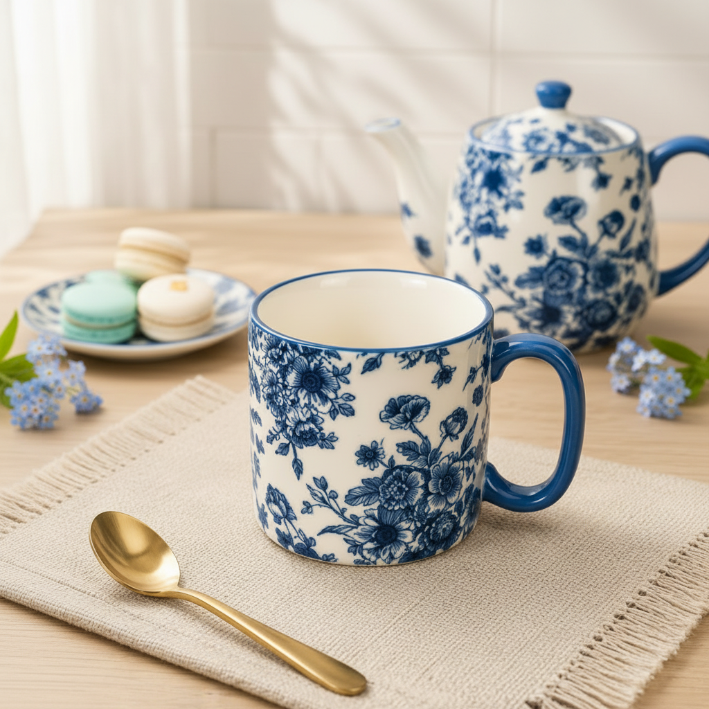 Danny Home 450ML Ceramic Florals Mug