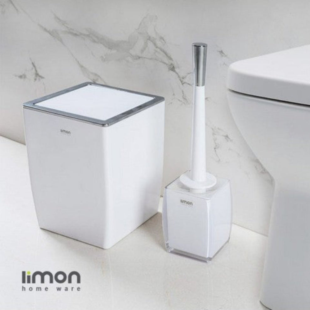 Limon LuxeSwing Dustbin & Brush Set