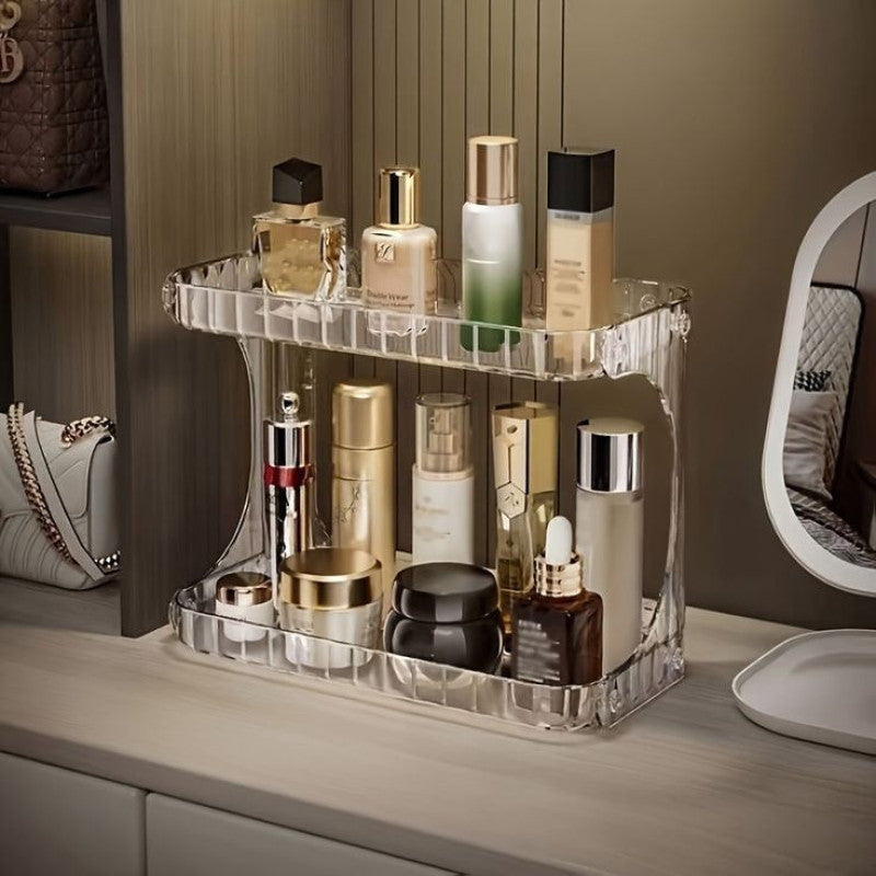 Double Layer Multipurpose Storage Organizer - Bathroom And Cosmetics Organizer