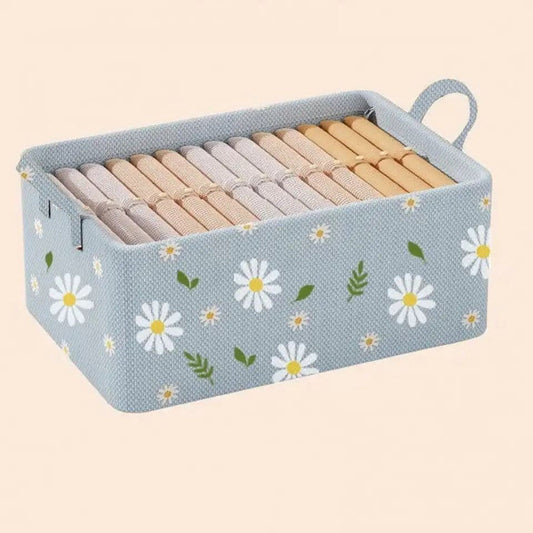 Foldable Wardrobe Organizer, Steel Frame Storage Box