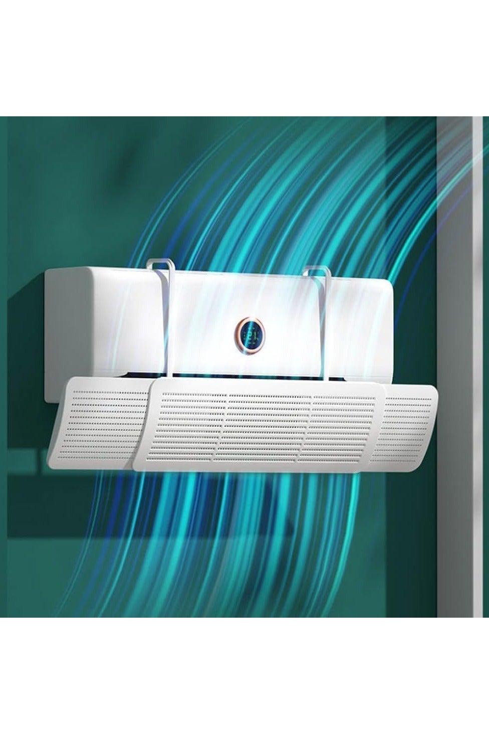Split AC Air Deflector, universally Adjustable to Accommodate All AC sizes.
