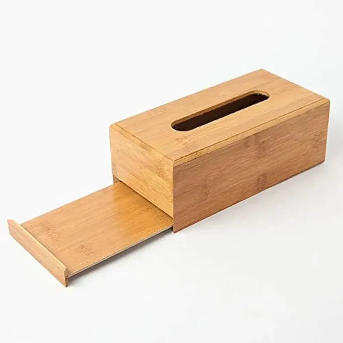 Bamboo Wooden Tissue Box Holder