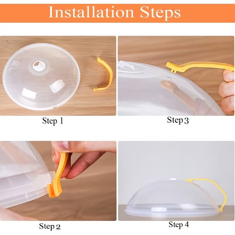 Microwave Food Cover Splash Proof Plate Cover