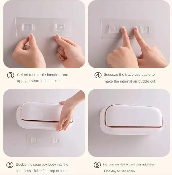 Double Grid Wall Mounted Soap Holder