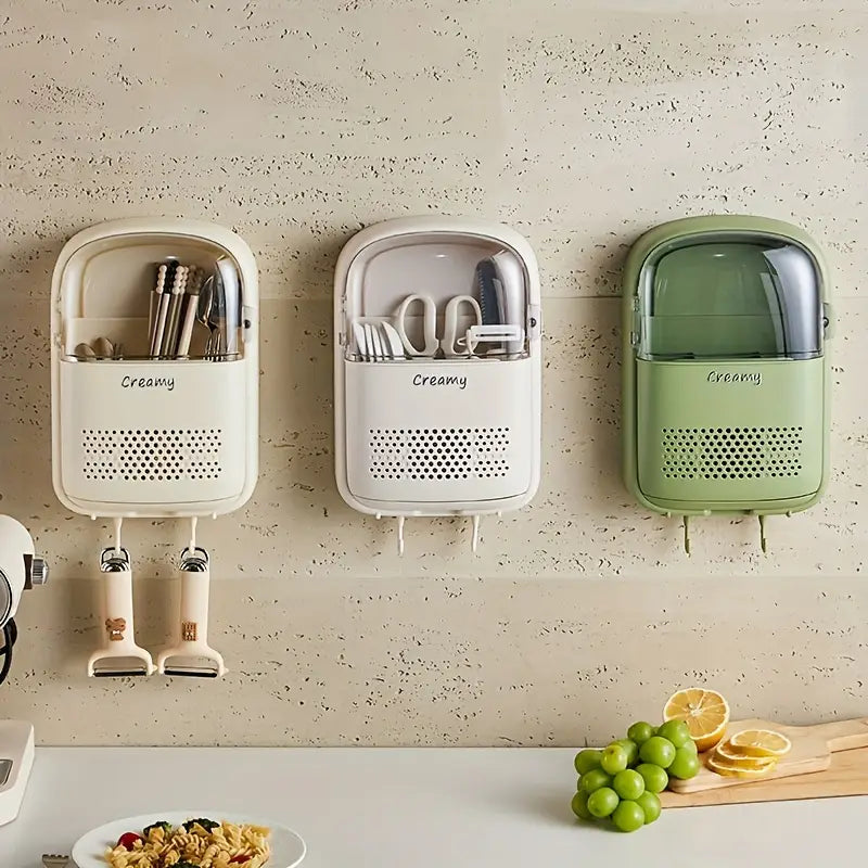 Wall Mounted Premium Quality Kitchen Cutlery Storage Organizer