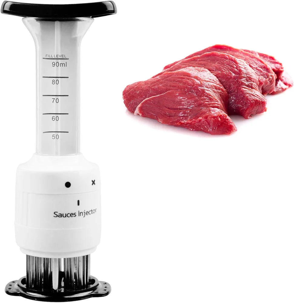 Meat Tenderizer and Marinade Flavor Sauce Injector
