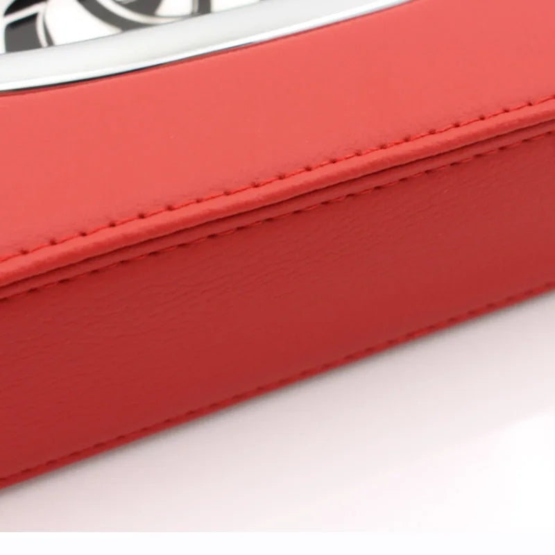 LUXURY BLACK LEATHER TISSUE BOX