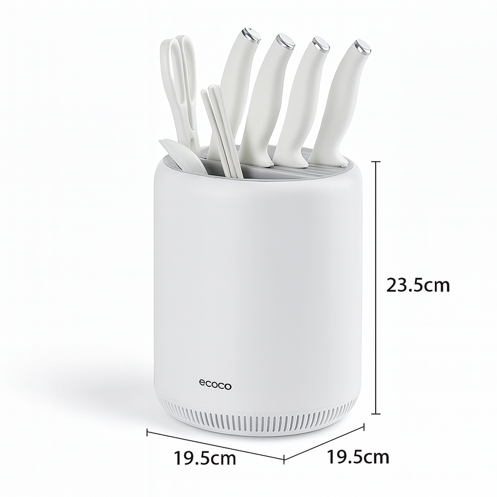 Ecoco 360° Rotating Knife Holder and Utensil Organizer