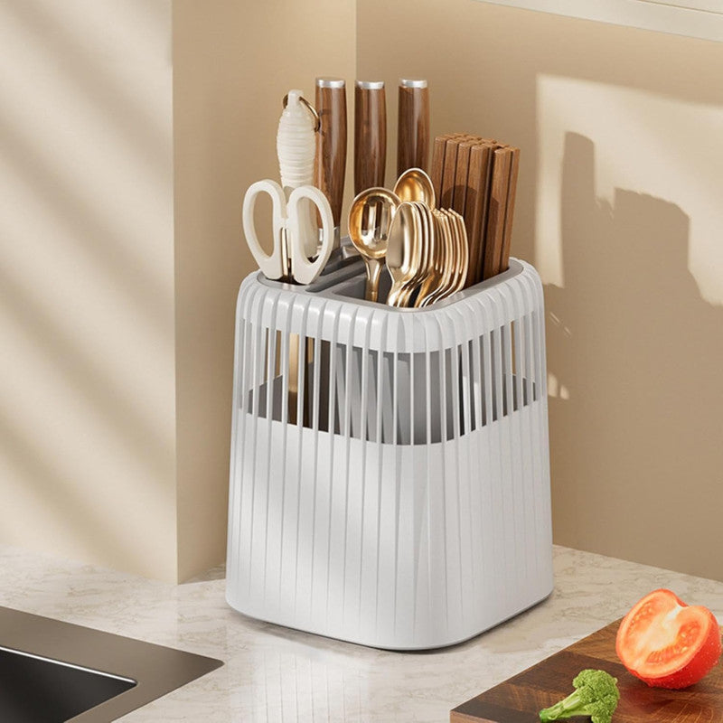 Multifunctional Drainage Kitchen Cutlery & Knife Storage Rack